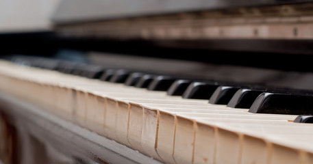 keys of an old piano