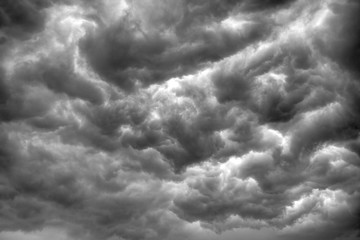 Dark stormy clouds