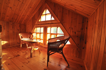 Fototapeta na wymiar Wooden interior