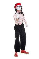 funny and angry mime