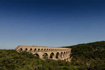 Obraz premium Le Pont du Gard, Aqueduc Romain