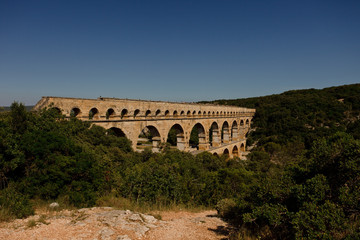 Fototapeta premium Le Pont du Gard, Aqueduc Romain