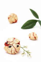 豆菓子と南天　日本