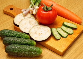 appetizing light vegetables snack