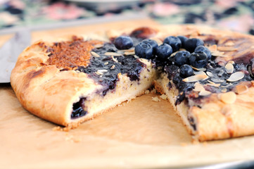 Blueberry and Almond crostata.