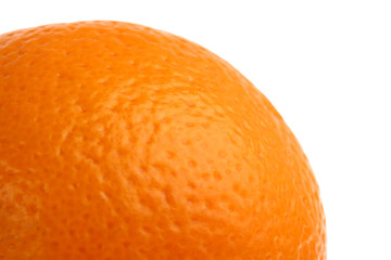 Orange peel detail as cellulitis concept isolated on white
