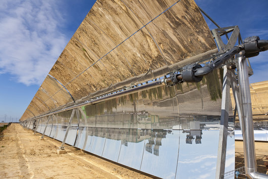 Renewable Energy Parabolic Trough Solar Mirror Panels