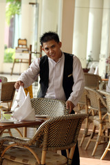 waiter at work