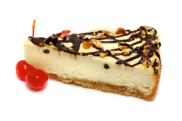 Gourmet slice of cheesecake