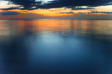 Tropical sunset on the beach. Thailand