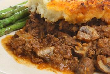 Shepherd's Pie with Asparagus