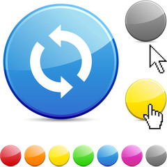 Refresh glossy button.