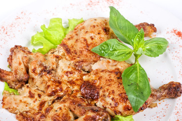 roasted maize chicken meat