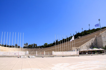 The panathenaic stadium in Athens, Greece