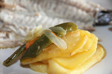 Mediterranean dorade oven baked with salt