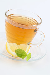 Mint tea with lemon