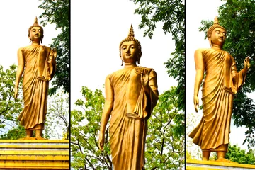 Voilages Bouddha stand buddha image