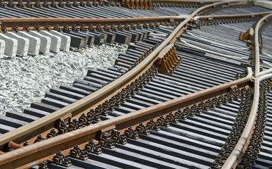 Eisenbahngleise,Weiche