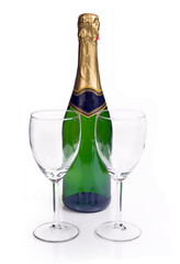 Champagne and glass