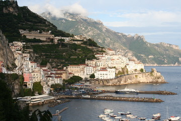 Picturesque Amalfi Coast in Southern Italy, Europe
