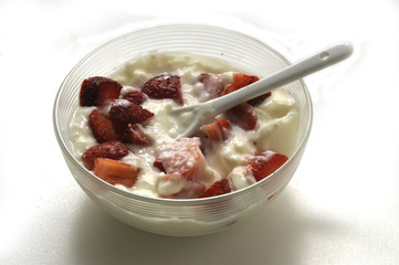Yogurt con le fragole