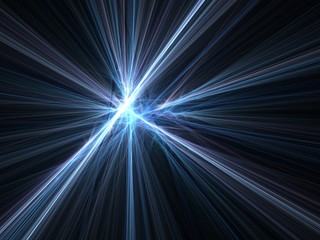 Motion blur - blue lights