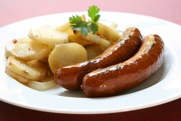 Sausages and Fried Potatoes