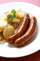 Sausages and Fried Potatoes