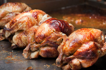 Poulets rotis