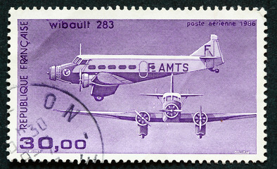 Avions sur un timbre