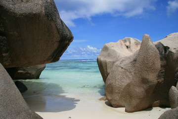 La Digue, Seychellen, Anse Source D'Argent 2