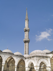 Fototapeta na wymiar Widok na Błękitny Meczet, klejnot Stambule, Turcja