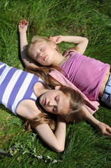 Fototapeta premium Sleepeng kids