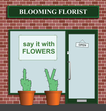 Say it with flowers florist with rude cacti