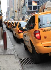 Papier Peint photo autocollant TAXI de new york Les taxis jaunes de New York