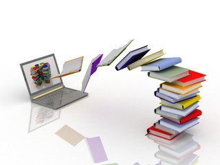 books fly into your laptop