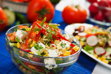 Delicious cheese salad