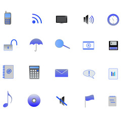 Blue Web Icons
