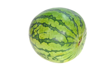 Round Watermelon On White Background
