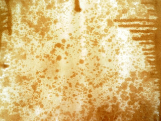 old textured paper with coffee mark and drops