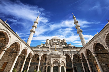 Beautiful New Mosque Fatih mosque in Istanbul, Turkey