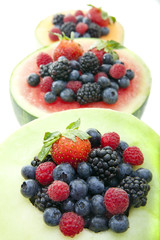 Berries and melon