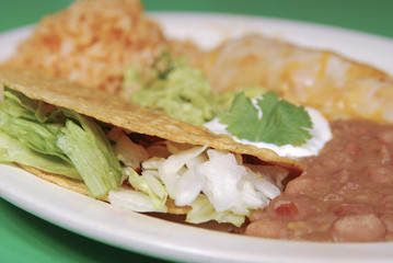 Tacos with refried beans