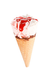 ice cream in the cone