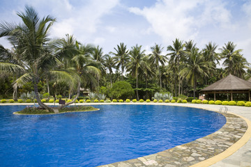 tropical swimming pool