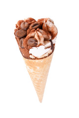 ice cream in the cone