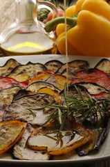 Filo d olio su verdure alla griglia