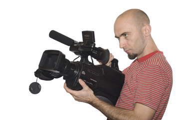 cameraman isolated