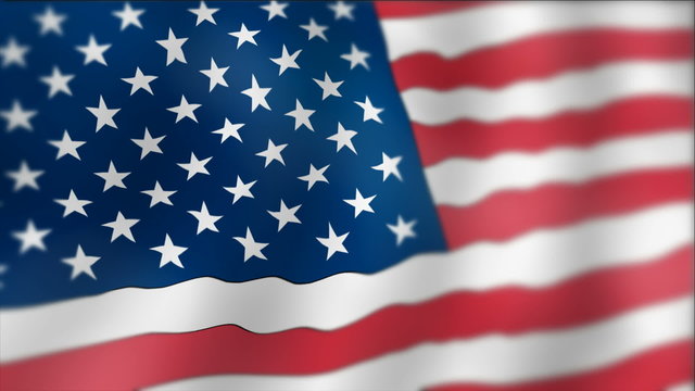 United States - waving flag detail