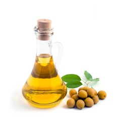 Green olives and oil